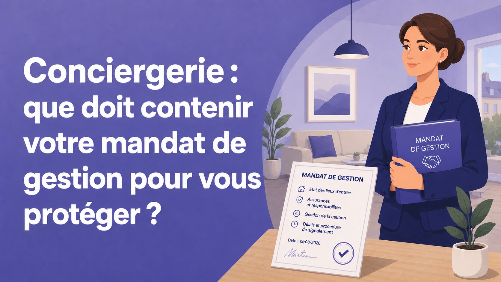 Conciergerie : que doit contenir votre mandat de gestion pour vous protéger ?