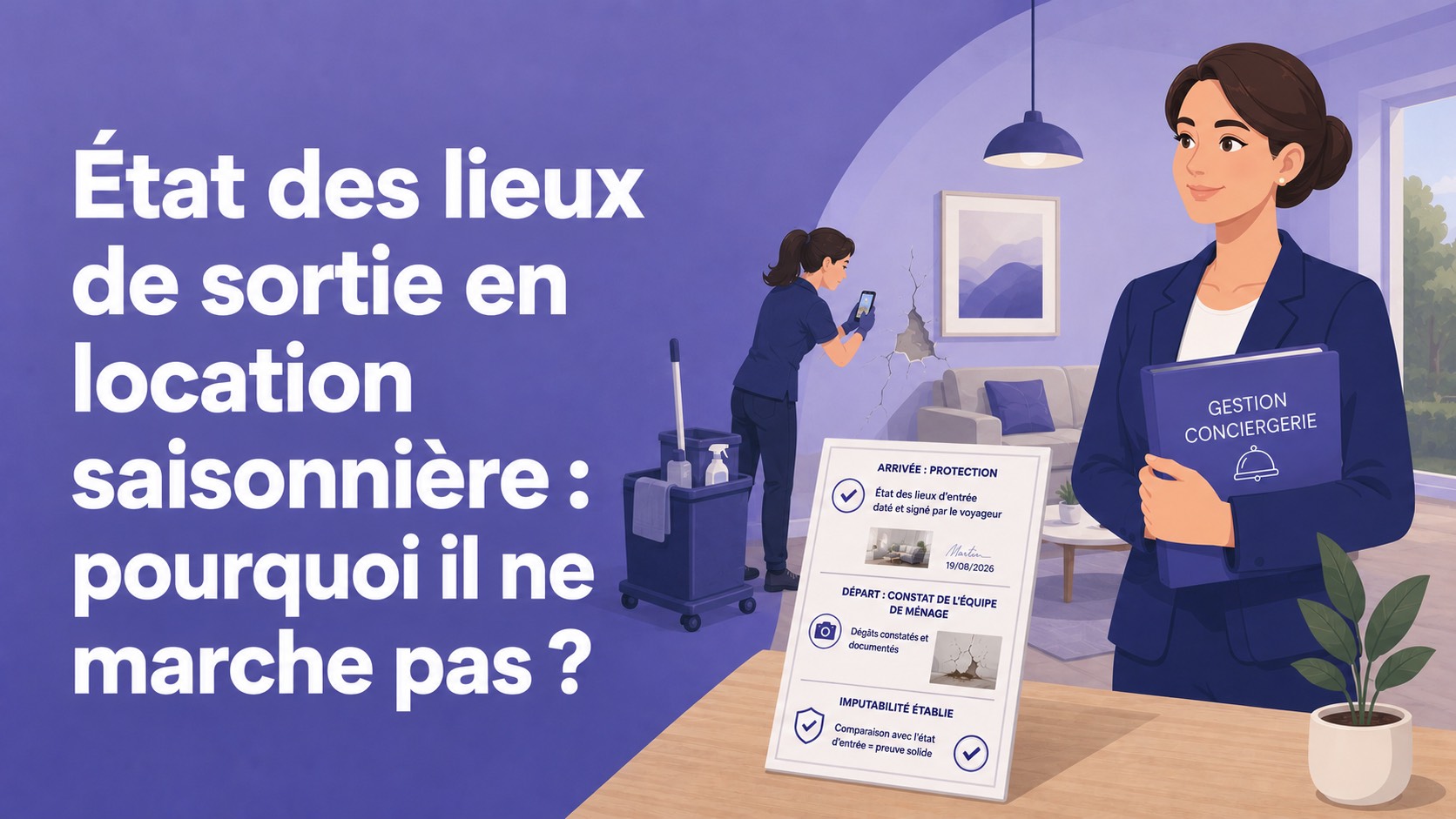 État des lieux de sortie en location saisonnière : pourquoi il ne marche pas (et quoi faire à la place)